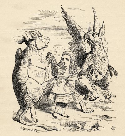 Alicia con el Grifo y la Falsa Tortuga, de 